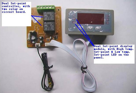 Thermoelectric Supplier SDC-45-D Dual Setpoint Peltier Controller.